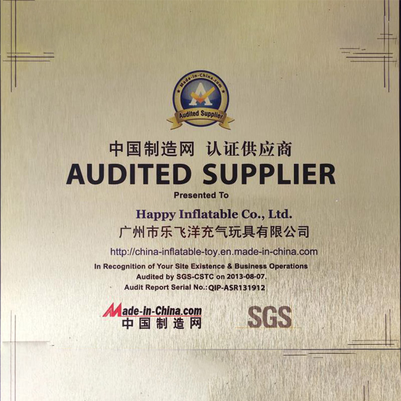 certificat de fournisseur vérifié par sgs